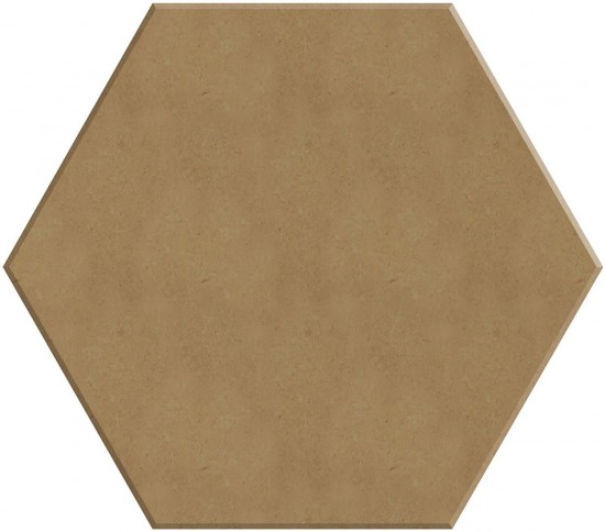 Gomille mdf figuur 11x10 cm hexagon d 5mm 0