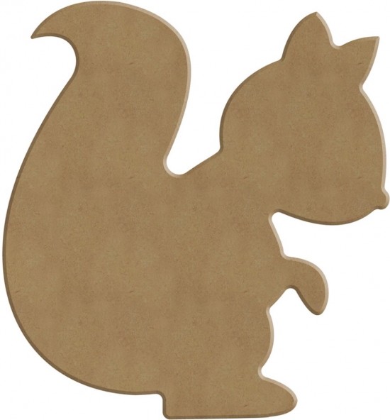 MDF eekhoorn (13 cm)
