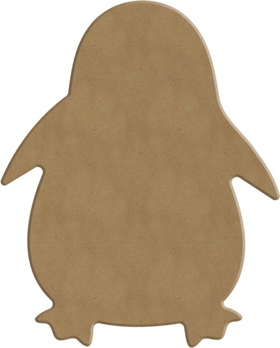 MDF pinguïn (15 cm)