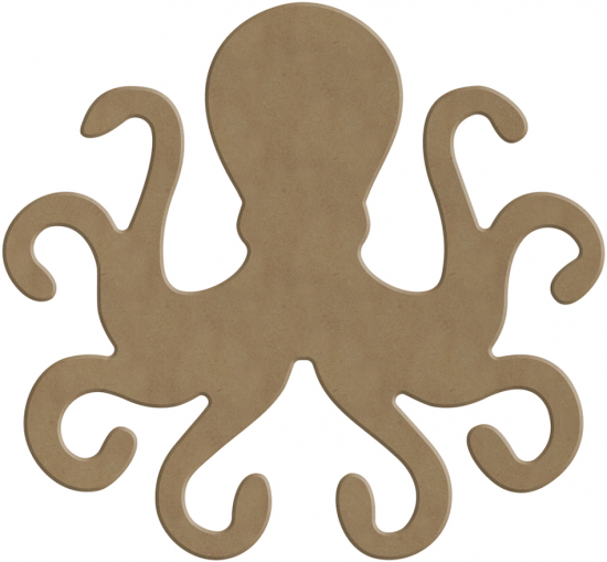 MDF octopus (19 x 17 cm)