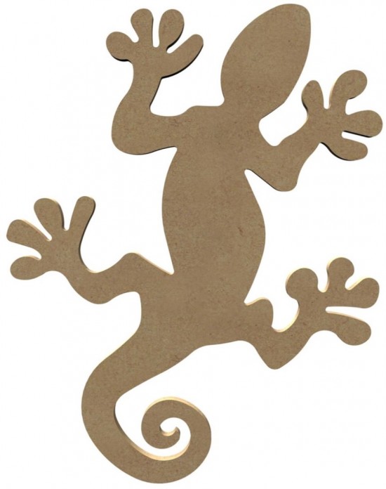 MDF gekko (26 cm)