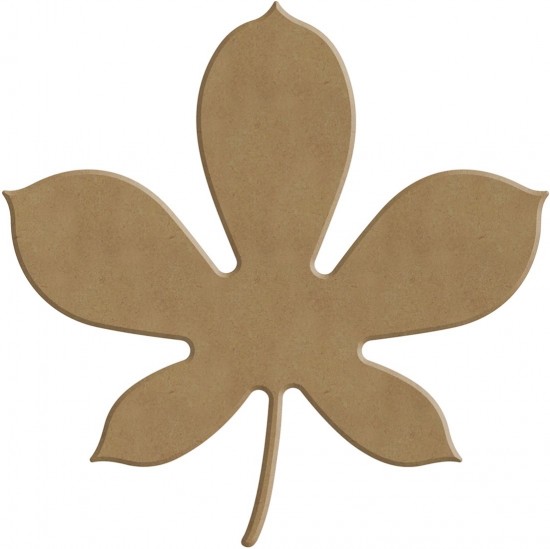 MDF figuur - kastanjeblad (13 cm)
