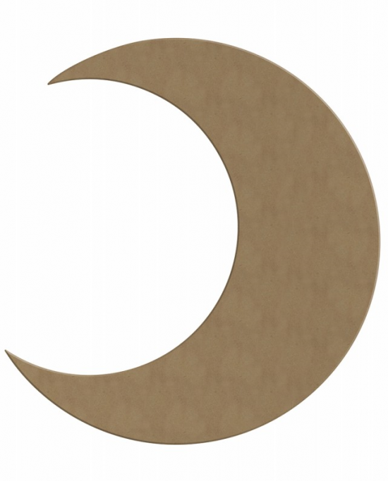 MDF figuur - maan (26 cm)
