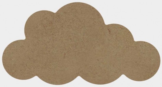 Gomille mdf figuur wolk