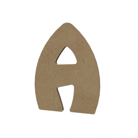 Mozaïek ondergrond - MDF letter A (8 cm)