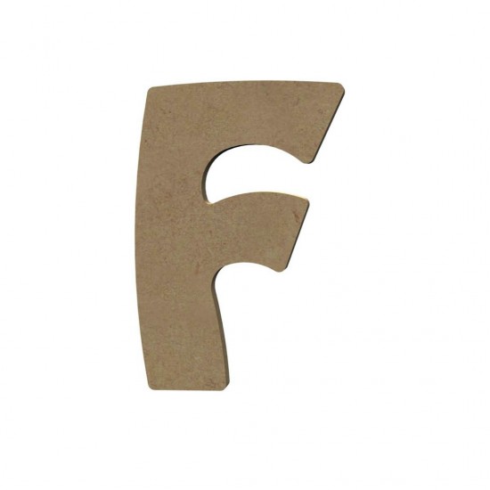 Mozaïek ondergrond - MDF letter F (8 cm)