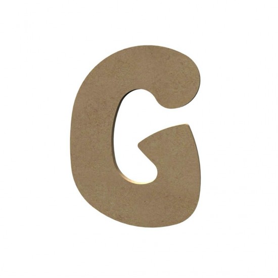 MDF letter G; 15 cm