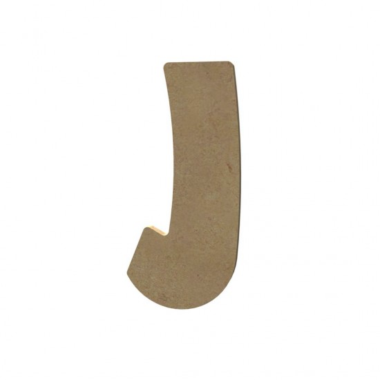 Mozaïek ondergrond - MDF letter J (8 cm)