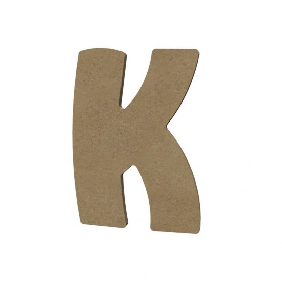 Mozaïek ondergrond - MDF letter K(15 cm)