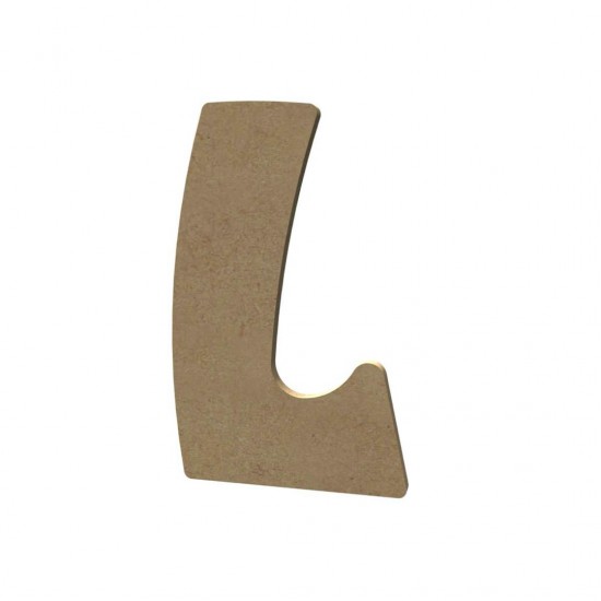 Mozaïek ondergrond - MDF letter L (8 cm)