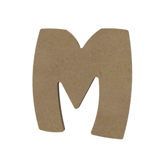 Mozaïek ondergrond - MDF letter M (15 cm)