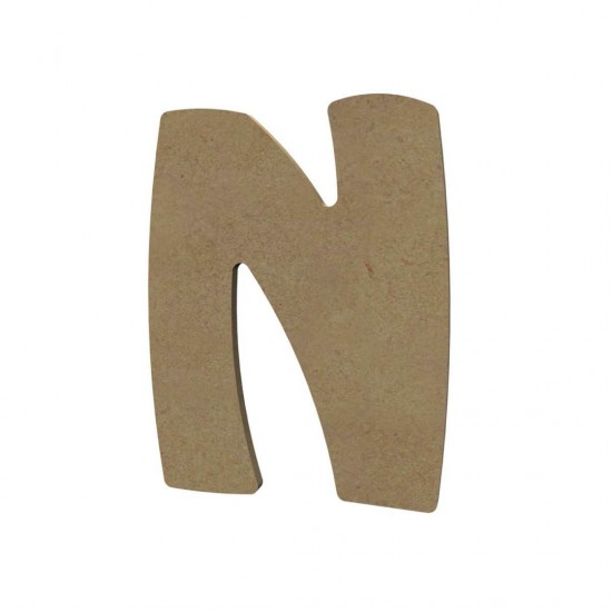 Mozaïek ondergrond - MDF letter N (8 cm)