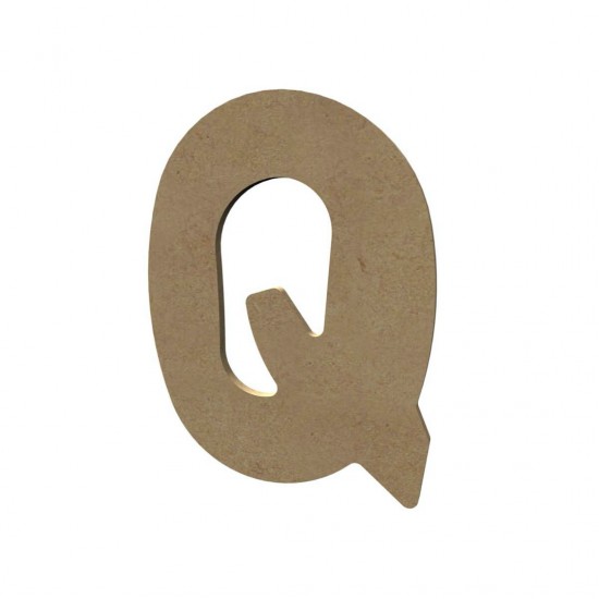 Mozaïek ondergrond - MDF letter Q (15 cm)