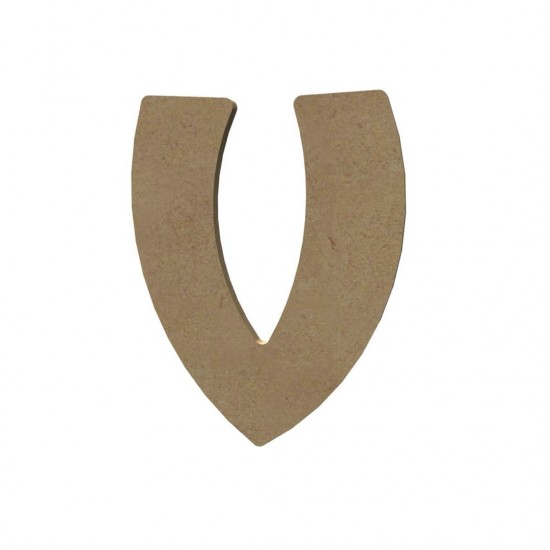 Mozaïek ondergrond - MDF letter V (8 cm)
