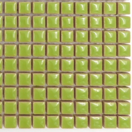 Kermiek mozaieksteentjes 10 mm - kiwi groen
