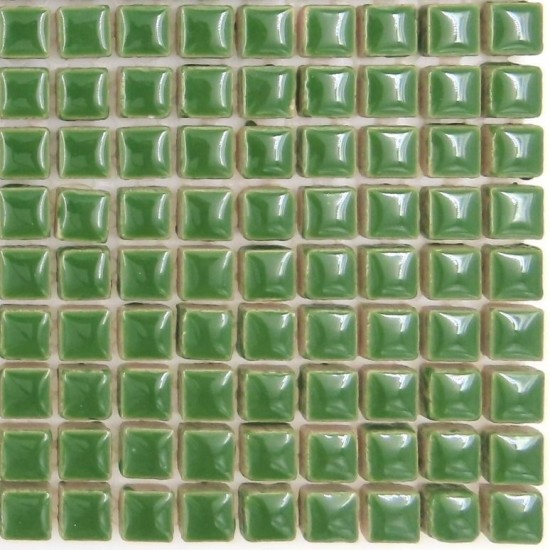 Kermiek mozaieksteentjes 10 mm - eucalyptus groen