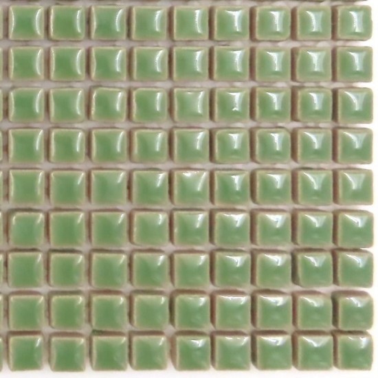 Kermiek mozaieksteentjes 10 mm - jade groen