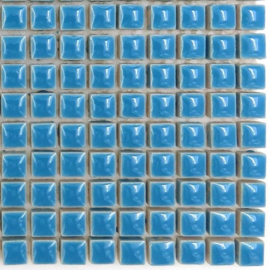 Kermiek mozaieksteentjes 10 mm - thalo blauw