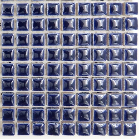 Kermiek mozaieksteentjes 10 mm - indigo
