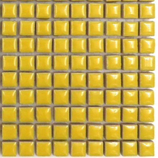Kermiek mozaieksteentjes 10 mm - citroen geel