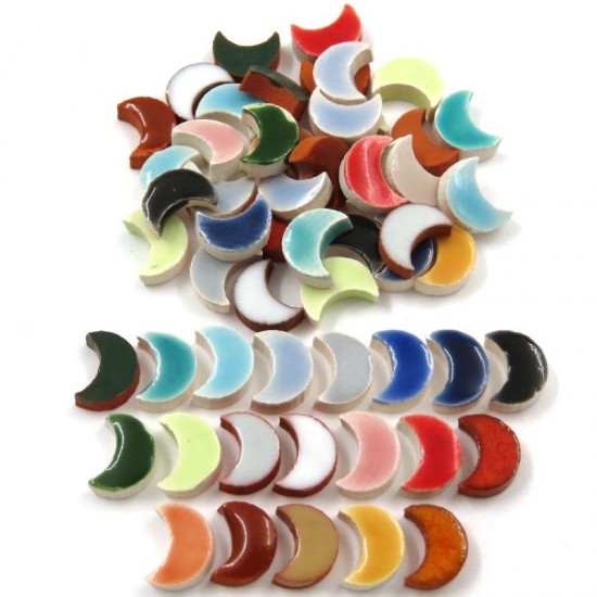 Micro mozaïeksteentjes 8 mm maan – bonte mix