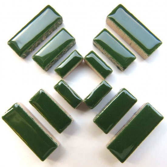 Keramiek staafjes - pesto groen