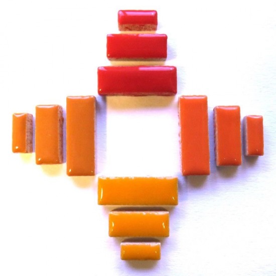 Keramiek staafjes - mix sunny