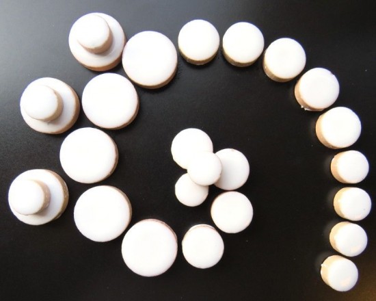 Keramiek rond   h3 white