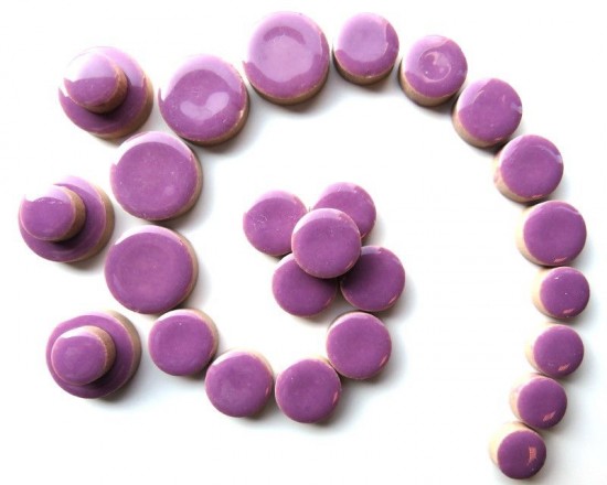 Keramiek rond   h43 pretty purple