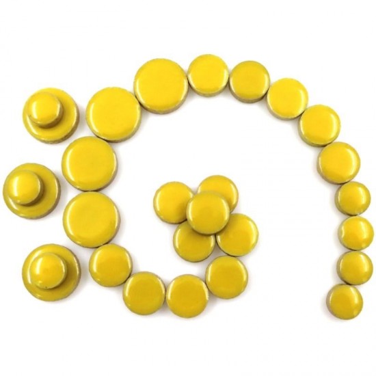 Keramiek rond   h71 citrus yellow