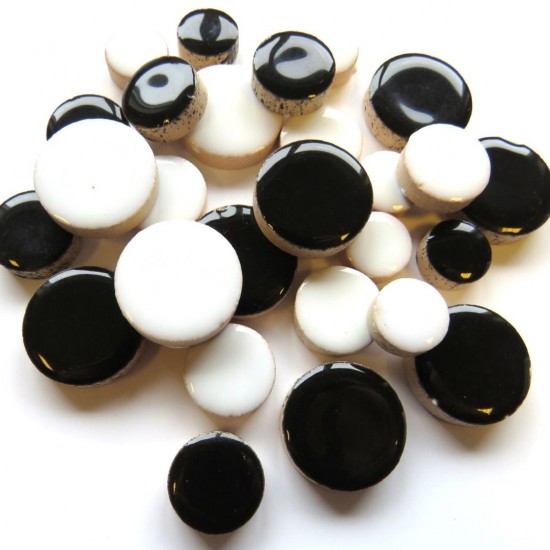 Keramiek rond   mix monochrome