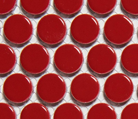 Keramiek rond 19 mm   rood