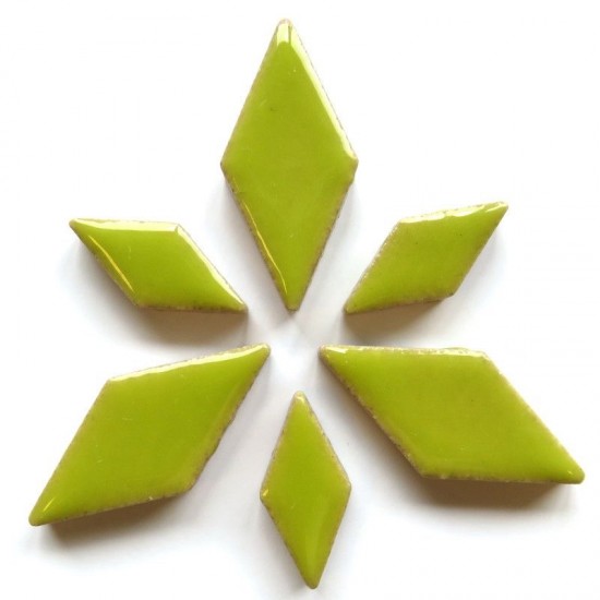 Keramiek ruitvorm - kiwi