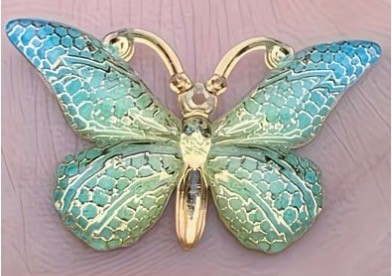 Luxe vlinder groen