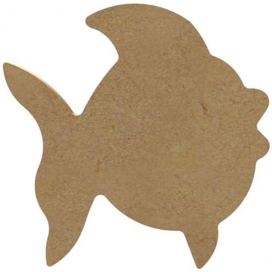 Mdf figuur 12x12 cm vis