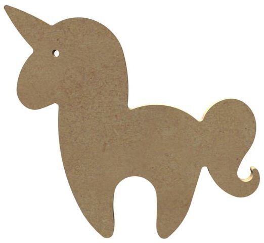 MDF eenhoorn (15 cm)