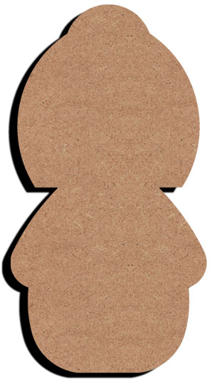 MDF figuur - kokeshi (15 cm)