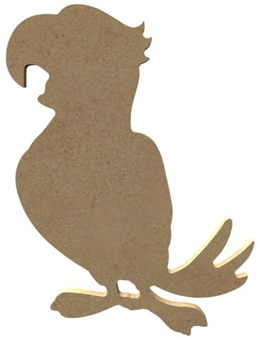 MDF papegaai (15 cm)