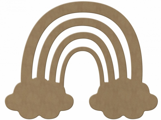 Mdf figuur regenboog 29 cm