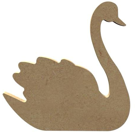 MDF zwaan (15 cm)