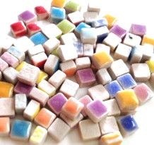 Micro (5 mm) keramiek mozaïek steentjes - bonte mix