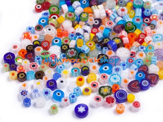 Millefiori mix 4 7 mm 2