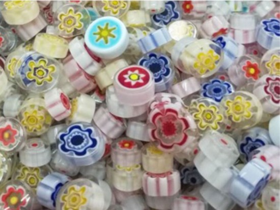 Millefiori mix white