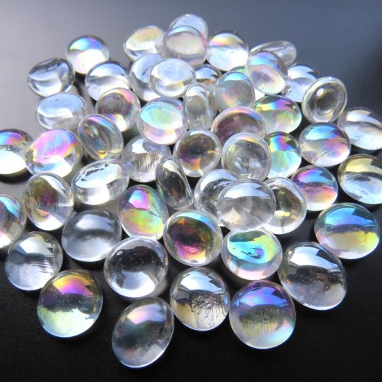 Mini glasparels   4391 transparant diamant