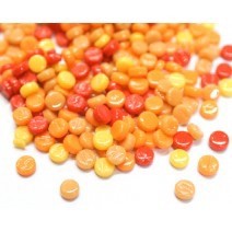 Mix orange zest   8 mm dots