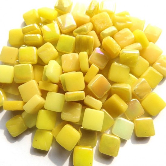 Mozaïeksteentjes 8 mm - mix geel