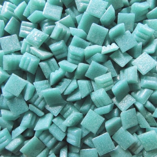 Murano 1 cm   162 teal feather