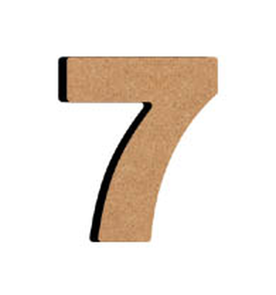 MDF Cijfer 7 (8 cm)