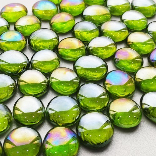 Nugget 4541 transparant limoengroen iriserend