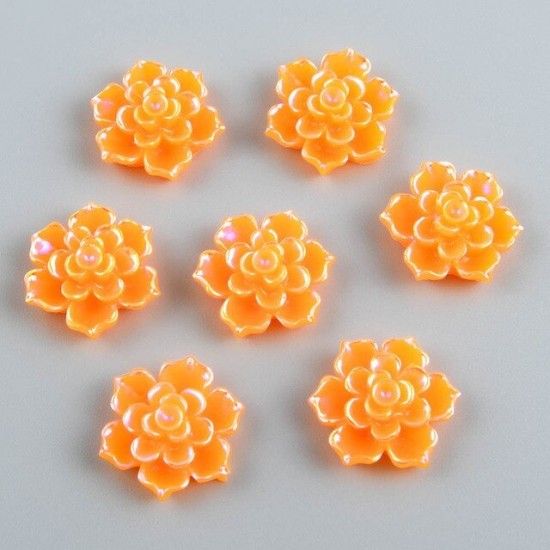 Oranje neon parelmoer